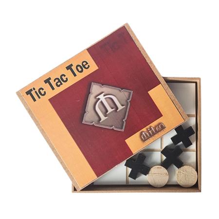 Tabuleiro de madeira Tic TAC Toe Jogo Inteligente Engraçado Jogo de Mesa  para Crianças Adulto