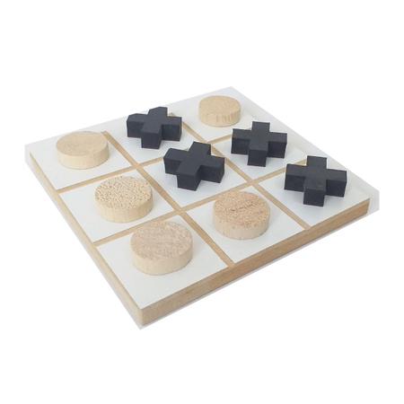 Jogo da Velha Tic Tac Toe em Madeira mdf