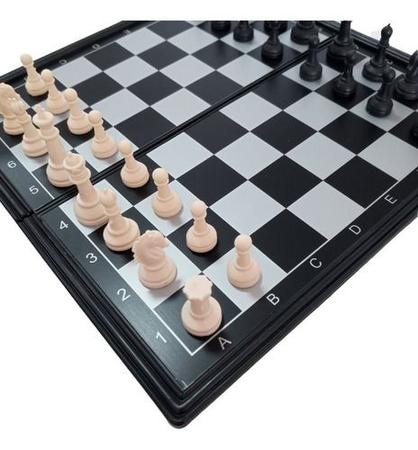 Conjunto de xadrez de viagem jogo de estratégia magnético de