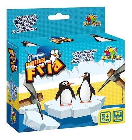 Jogo Pinguim Empilhando Gelo Ark BrinkART BRINKEncaixeOficina Brinquedos