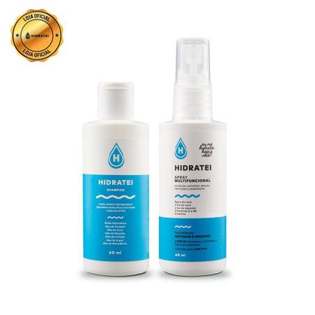 Imagem de Mini Kit Hidratei Spray + Shampoo 60ml - Para cabelos ressecados e secos