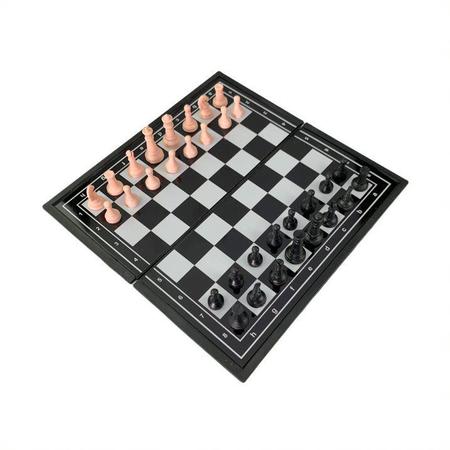 Jogo de xadrez magnético dobrável 32 peças 19,5 cm - QUERO PRESENTEAR - Jogo  de Dominó, Dama e Xadrez - Magazine Luiza