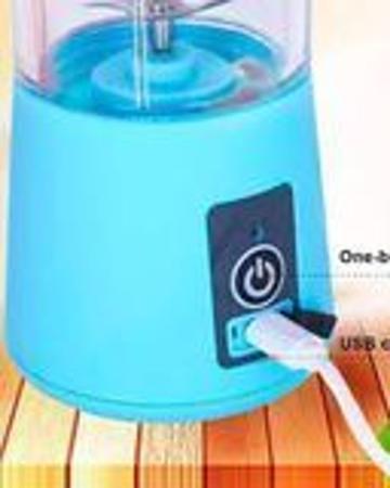 Imagem de Mini Liquidificador Portátil para Shake Whey Vitamina Squeeze Fitness 380ml