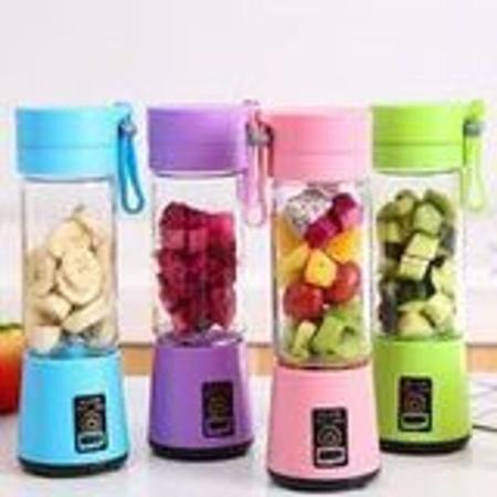 Imagem de Mini Liquidificador Portátil para Shake Whey Vitamina Squeeze Fitness 380ml