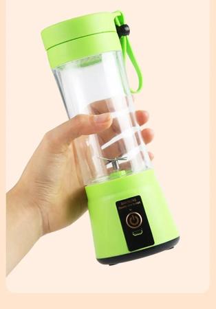 Imagem de Mini Liquidificador Portátil Verão Juice Copo Shake Vitamina Elétrico 12 volts 380ml