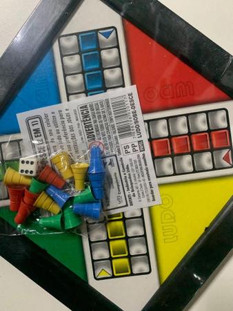 Jogo 2 Em 1 Ludo E Sobe Desce Tabuleiro 23cm Prenda Atacado