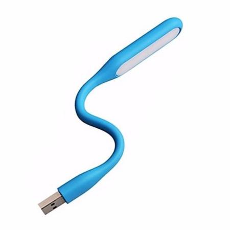 Imagem de Mini Luminária de 5 Led USB Flexível Portátil Azul Aliseu