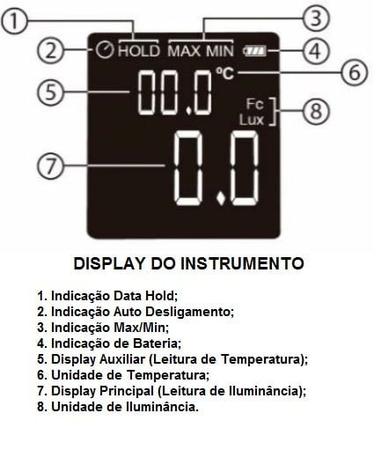 Imagem de Mini Luxímetro Digital Hikari HLX-912 Led Profissional 