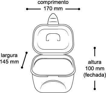 Imagem de Mini Maleta Lady Box Rosa Com Tampa e Trava 25366 Arqplast