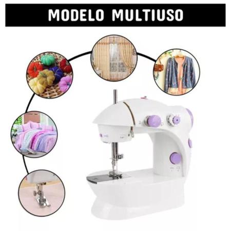 Mini Máquina Costura Reta Countertech Fh-Sm202 Portátil - Black Watch Imagem de Mini Máquina Costura Reta Countertech Fh-Sm202 Portátil