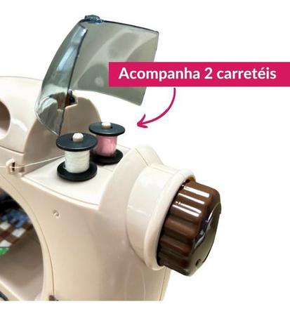 Imagem de Mini Máquina De Costura Infantil Mini Ateliê Importway Rosa