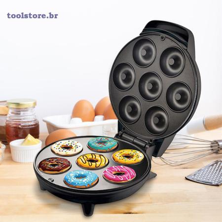 Imagem de Mini Máquina De Fazer Donuts Rosquinhas 7 Furos 110v BRANCO