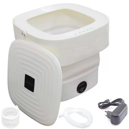 Mini Máquina De Lavar Roupa Portátil Design Dobrável Viagens - Bivena Imagem de Mini Máquina De Lavar Roupa Portátil Design Dobrável Viagens