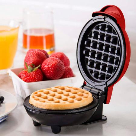 Imagem de Mini Maquina De Waffles Panquecas Automático Elétricos Portátil 110v Doméstica 350w Panela Elétrica De waffle Quiche/De