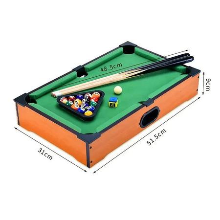 Mini Mesa Bilhar Sinuca Infantil Completa Mesa De Snooker - Atelie Center