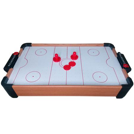 Imagem de Mini Mesa de Aero Hockey Portátil pra Todas as Idades de Brinquedo