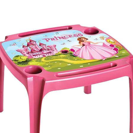 Mesa Infantil Rosa C/ Label, Caratinga Importados