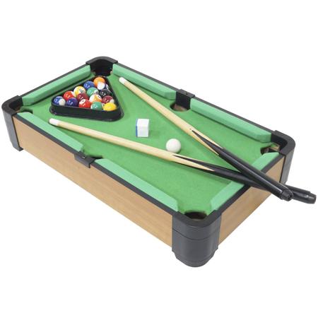 Jogo Mini Mesa de Bilhar Sinuca Compacta em Madeira Snooker com 2 Tacos  9cmx31cmx51cm - Camilo's Variedades