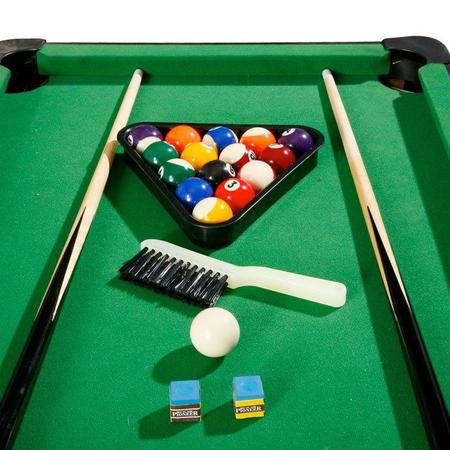 Jogo Mini Mesa de Bilhar Sinuca Compacta em Madeira Snooker com 2 Tacos  9cmx31cmx51cm - 99 Toys - Mesa de Sinuca - Magazine Luiza