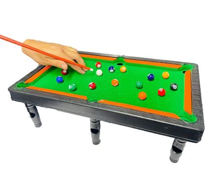 Mini mesa de bilhar com bolas de jogo, Snooker Bilhar Playset