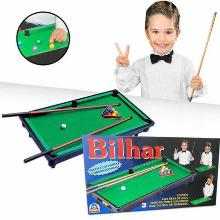 Mesa De Bilhar Snooker Infantil Sinuca Menina ou Menino - Braskit - Sinuca  / Bilhar Infantil - Magazine Luiza