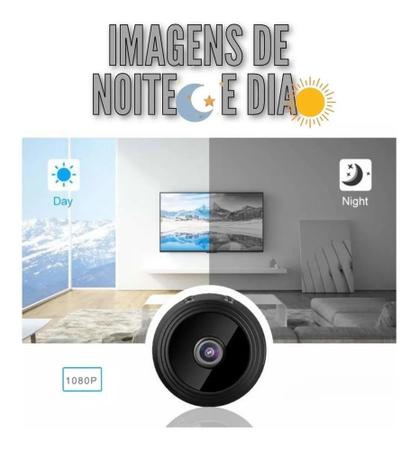 Imagem de Mini micro câmera de segurança espiã wifi 1080p hd monitoramento wireless com Cartão 32gb