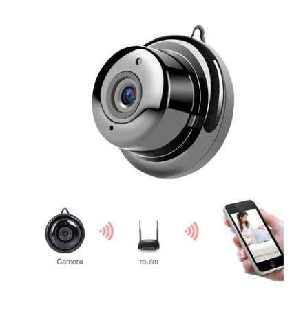 Imagem de Mini Micro Câmera Monitoramento Espiã Segurança Hd Wireless