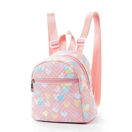 Imagem de Mini mochila coração rosa, moda feminina