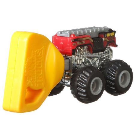 Distribuidora Semaan - Esses Mini Monster Trucks da Hot Wheels podem ser  pequenos, mas o estrondo e a batida são épicos! Cada lançador que acompanha  o Monster Truck Mini ativa a velocidade