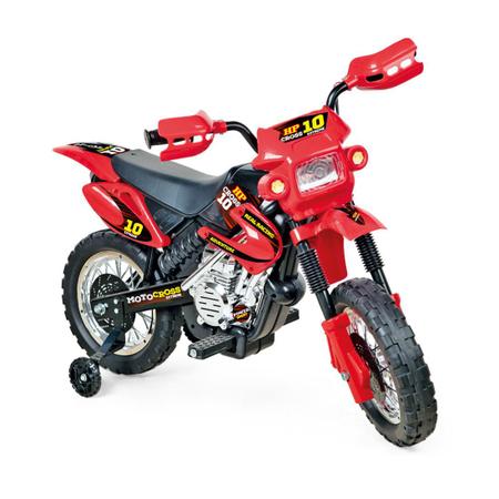 Motinha Mini Moto De Trilha Motocross 20 Cm Coloridos Vermelho