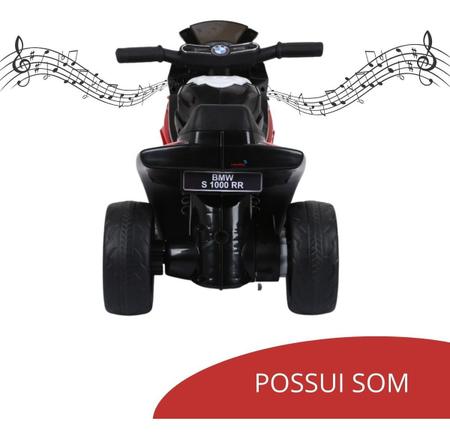 Moto Eletrica Infantil Motinha Criança 6v Com Luz E Som