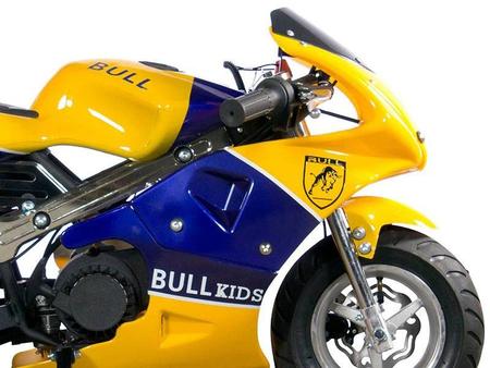 Mini Moto Motorizada Bk-R6 49cc Corinthians Preta Bull Motors