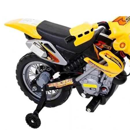 Moto Elétrica Infantil 6V Amarela Bel