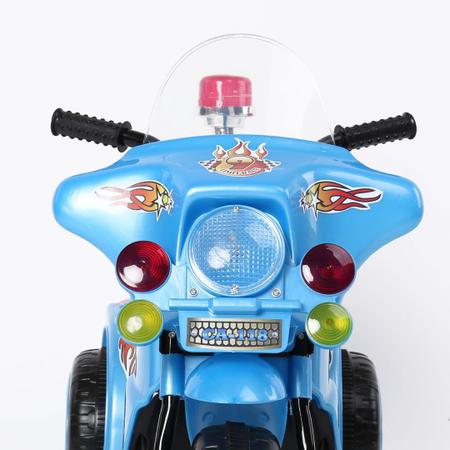 Triciclo Mini Moto Elétrica Infantil Cor Azul Som e Farol com Luz -  Importway