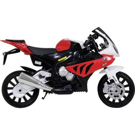 Moto Elétrica Infantil Bmw Esportiva Vermelho E Preto 12v