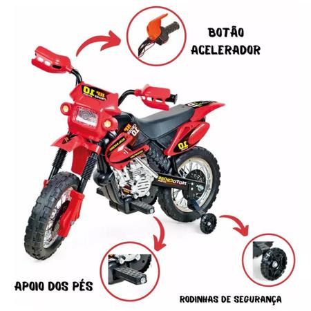 Mini Moto Elétrica MotoCross - Homeplay em Promoção é no Bondfaro