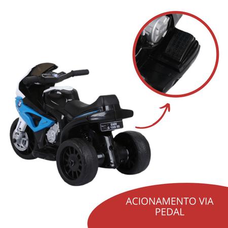 Moto elétrica preta para crianças BMW S1000RR HomCom 370-064BK - Comprar  com preços económicos