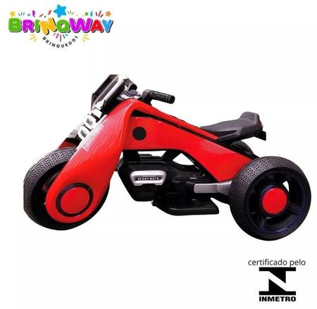 Mini Moto Eletrica Infantil 6V Vermelho