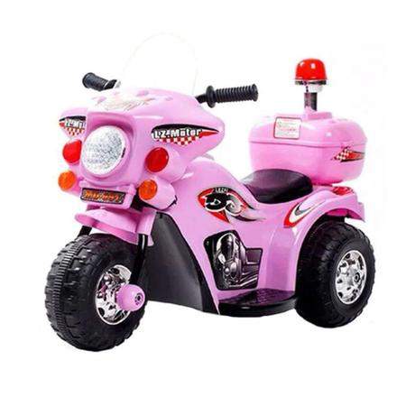 Moto Elétrica Infantil Menina Rosa e Branco, Brinquedo Usado 88849069