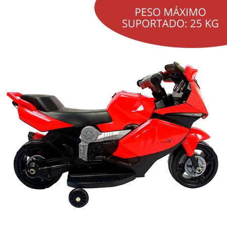 Mini Moto Elétrica infantil da Fácil Tec - 4 cores - Selo do Inmetro 