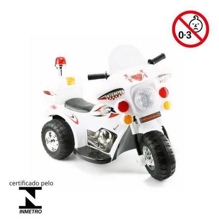 Mini Moto Eletrica Infantil Policia 6V 18W Importada