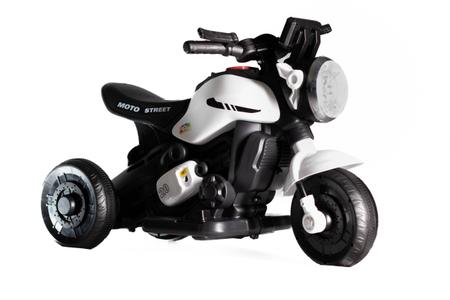 Mini Moto Eletrica Infantil Branca no Shoptime