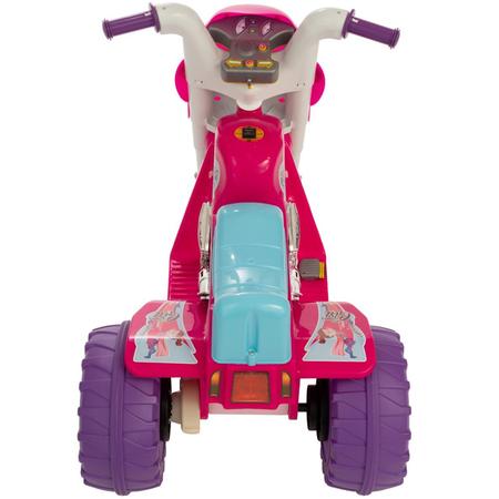 Moto eletrica 99cm feminina infantil ate 35kg 6v menina rosa biemme