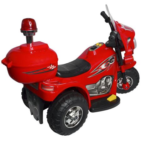 Mini Moto Elétrica Infantil Triciclo Criança Bateria 6V Importway BW002-R  Rosa Polícia Bivolt - BEST SALE SHOP