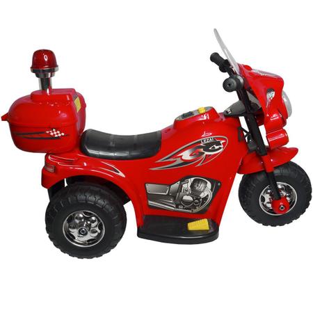 Mini Moto Elétrica Infantil Vermelha Triciclo Para Crianças - LCG