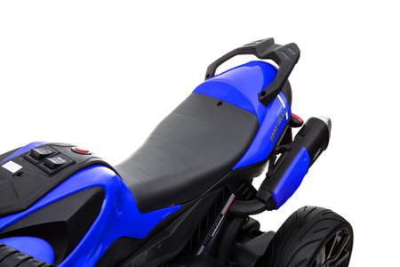 Mini Moto Elétrica Infantil Triciclo Criança Motorizado Azul