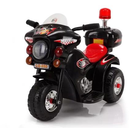 Mini Moto Elétrica Infantil Motorizado 12V Brinquedo Criança Polícia