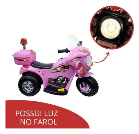 Mini Moto Elétrica Infantil Street - Rosa