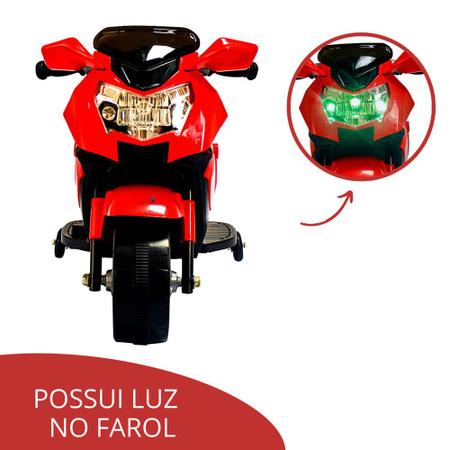 Moto Elétrica Infantil BW044 6V - Vermelha