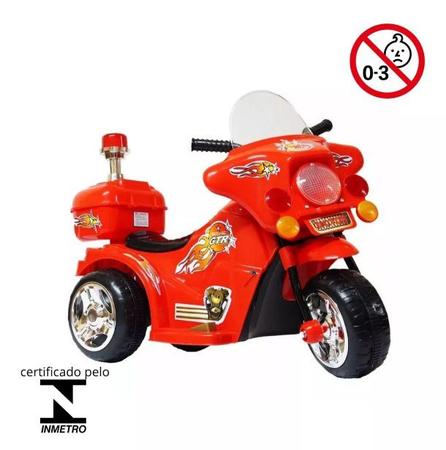 Mini Moto Elétrica Infantil Vermelha BW006VM